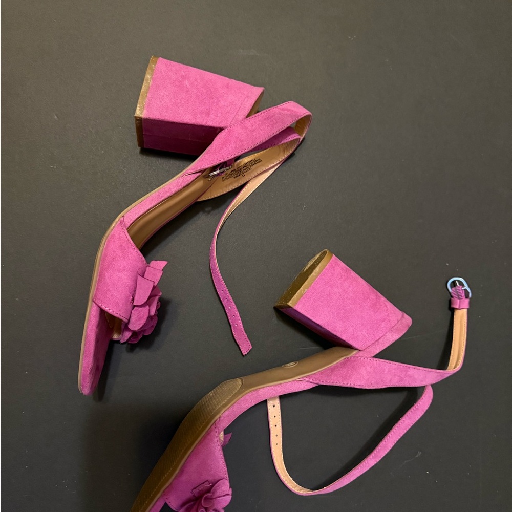 a new day Purple Floral Heeled Sandals - Picture 2 of 5